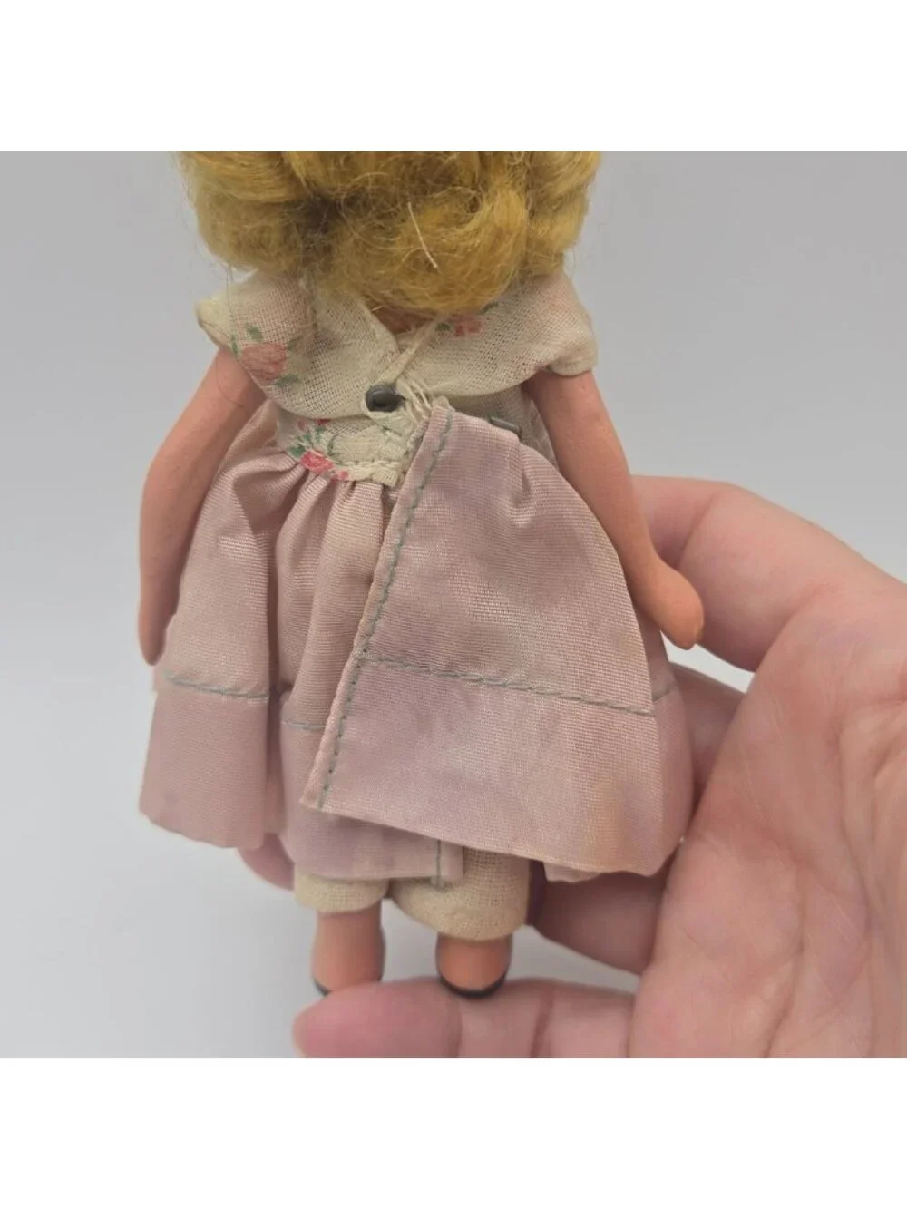 Antique Nancy Ann Story Book Doll Bisque Pudgy Blonde